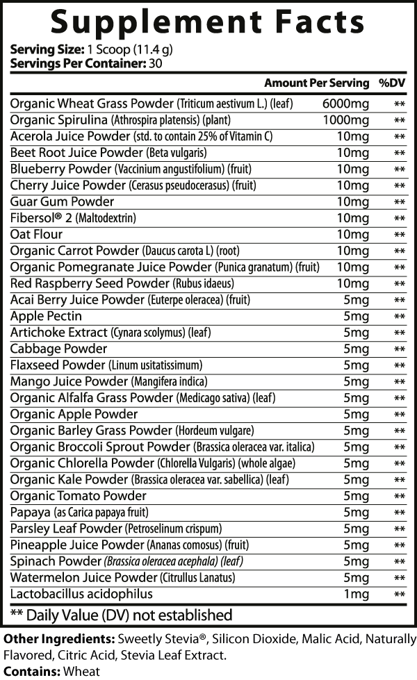 Green Vitality Superfood - Strawberry Watermelon