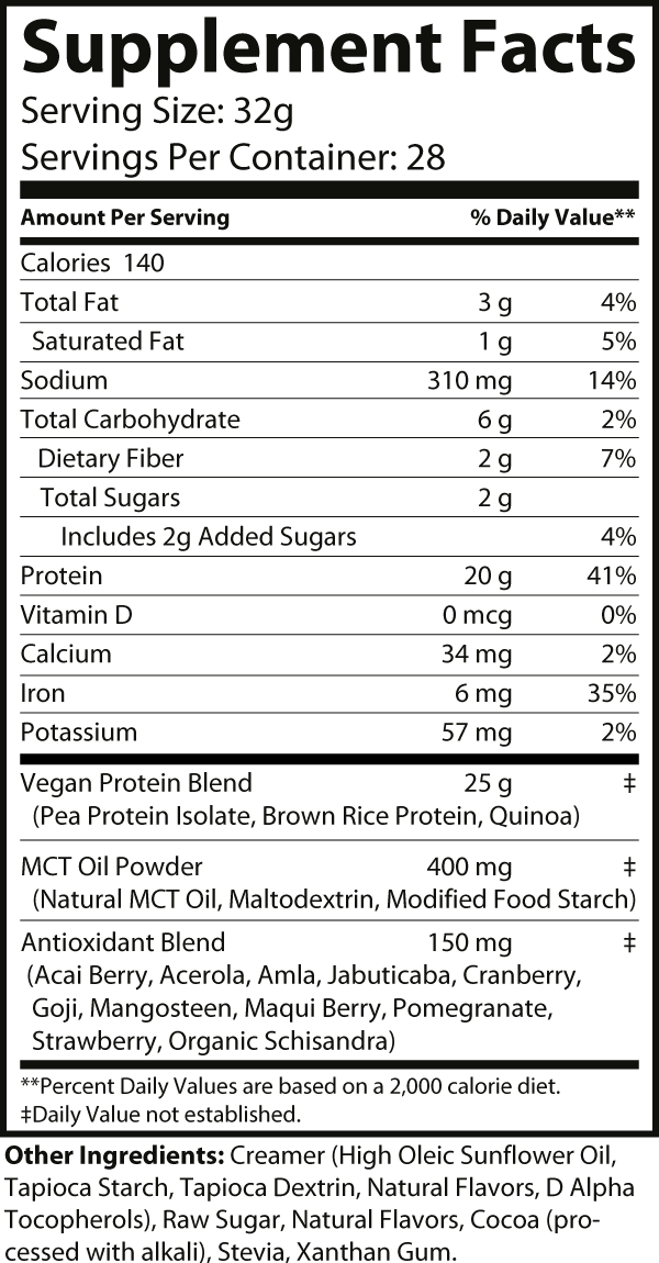Vital Force Vegan Protein Blend (Chocolate Milkshake)