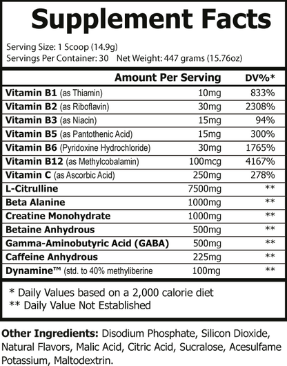 Vital Force Pre-Workout (Tropical Sunrise)
